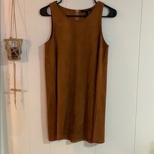 Sued shift dress